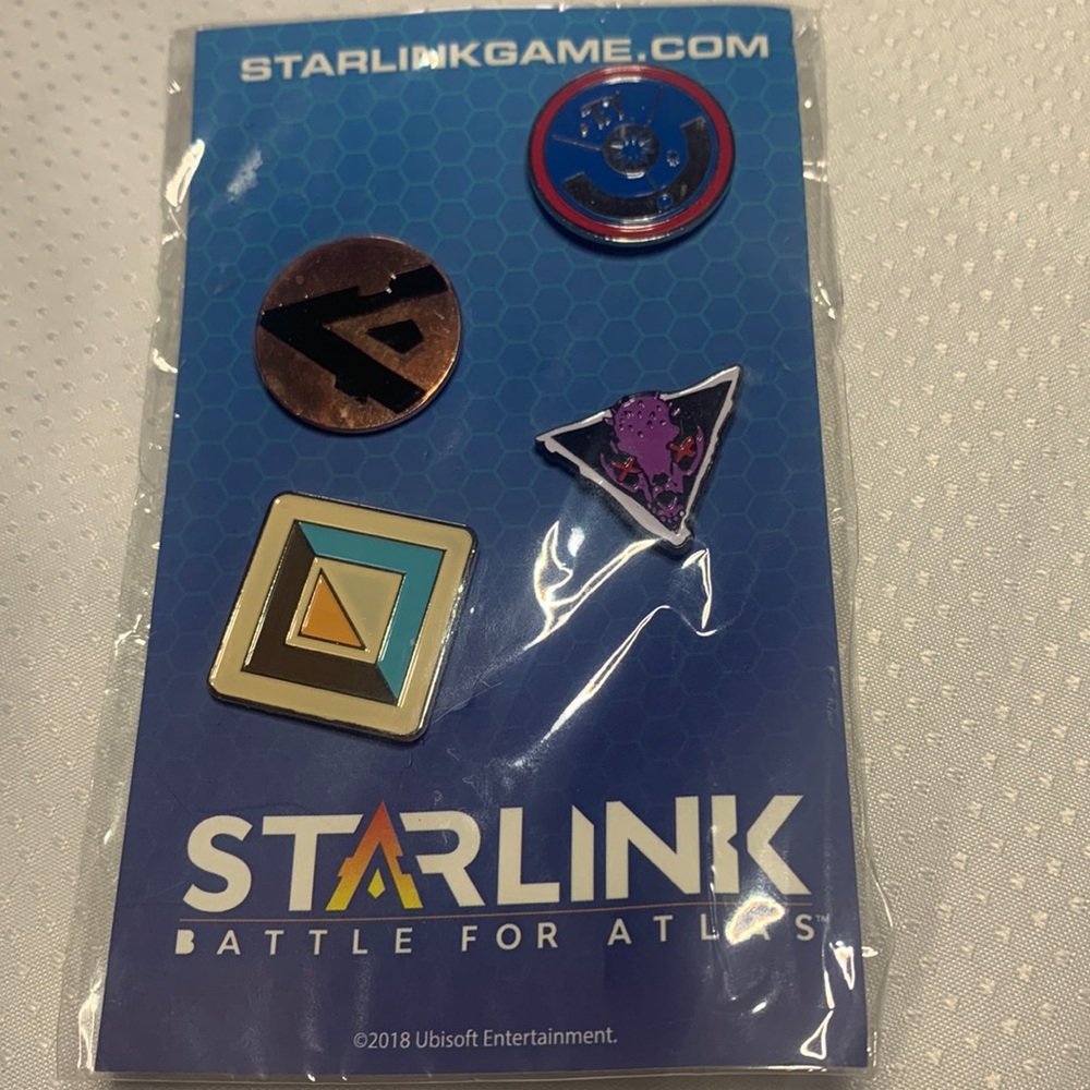 New Starlink Battle for Atlas Promo Pins Ubisoft Rare Starfox Nintendo